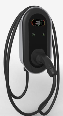 ایستگاه های شارژ 7 کیلوواتی AC EV DC6mA صفحه نمایش تک فاز 4.3 اینچی