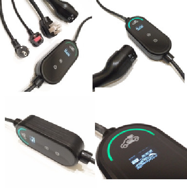 شارژر EV قابل حمل 7KW Mode 2 با دوشاخه برق 16A Schuko