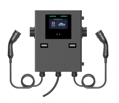 IP55 2 * 22kw Wallbox شارژر برای استفاده تجاری