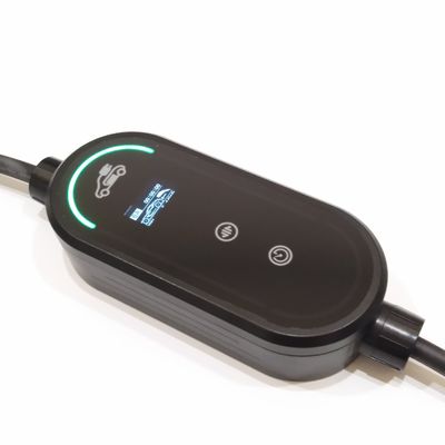 خرید شارژر EV قابل حمل 11 کیلوواتی نوع 2 با اپلیکیشن هوشمند، حداکثر 3 فاز، شارژر خودروی برقی 5 متری/7 متری/10 متری با صفحه نمایش LCD 2.4 اینچی، کیف حمل، براکت، نگهدارنده کابل، ایستگاه شارژ Wallbox موبایل ساخت آنلاین