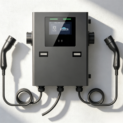 خرید IP55 2 * 22kw Wallbox شارژر برای استفاده تجاری ساخت آنلاین