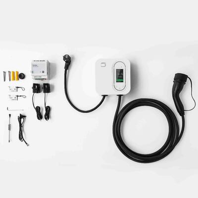خرید 22 کیلو وات شارژ سریع سه فاز Smart Home Wallbox گواهینامه CE شارژر دیواری EV نصب شده IP65 پشتیبانی ضد آب RFID / WiFi / اتصال بلوتوث در دسترس در سفید و سیاه ساخت آنلاین