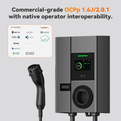 خرید شارژر 7kW Smart Home EV Wallbox با حفاظت از ایمنی پیشرفته و مدیریت شارژ هوشمند ساخت آنلاین