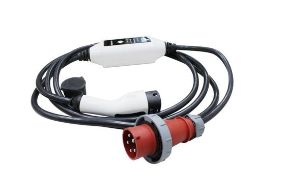 380V 16A 11KW شارژر EV قابل حمل 3 فاز با پلاگین RED CEE