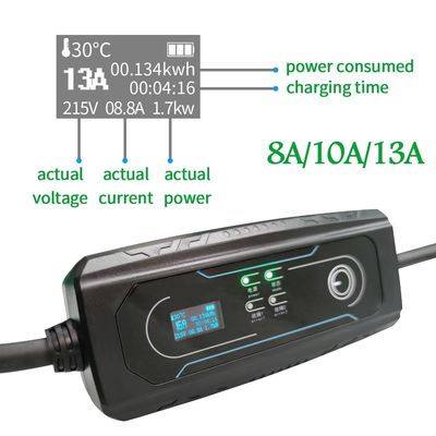 خرید Type2 8-16A 1P شارژر برقی قابل حمل UK 3 PINS Outlet ساخت آنلاین