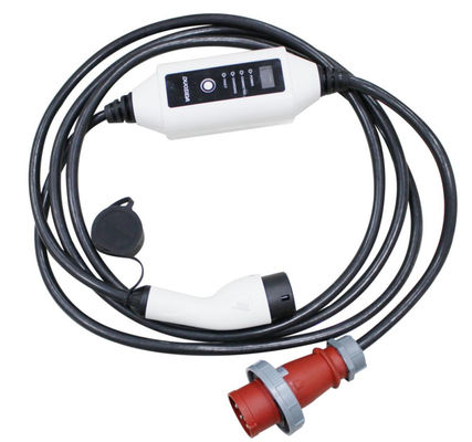 IEC 62196 Type 2 22kW قابل حمل EV شارژر قابل تنظیم 3 فاز