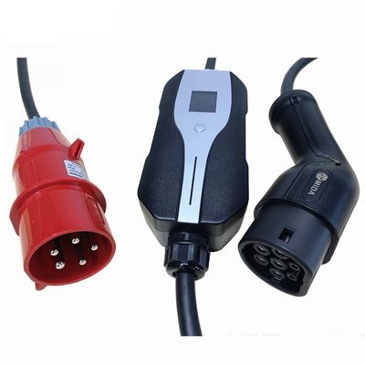 خرید SAE J1772 Type 1 Portable Level 2 EV Charger EVSE Switchable with CEE Plug ساخت آنلاین