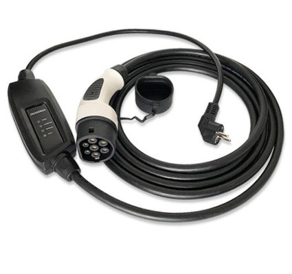 IEC 62196 نوع 2 شارژر قابل حمل 16A 250V 3.6kW با Schuko Plug Duosida