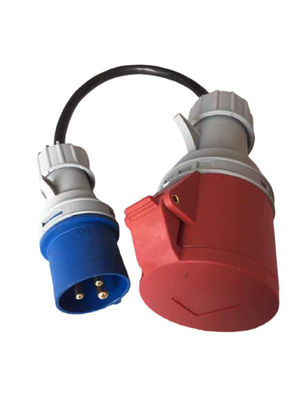 32A 250V 5 پین به 3 پین آداپتور IEC 60309 آداپتور پلاگین برای قرمز CEE به آبی CEE