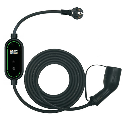 قیمت مناسب شارژرهای ماشین برقی قابل حمل 3.6 کیلووات شارژرهای EV سیار 16 آمپری 250 ولتی با سنسور دما Schuko Plug EN62752 CE آنلاین